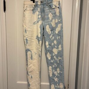 Stylish Bohme Blue and White Women's Jeans